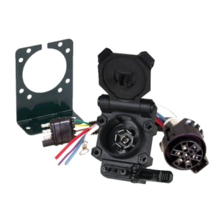 Husky Towing Husky Towing 33061; Trailer Wiring Adapter; 4-Flat to 7-Blade & 4-Flat 33061